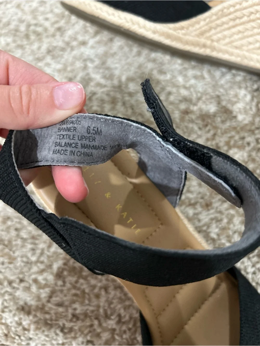 Kelly and Katie wedge sandal